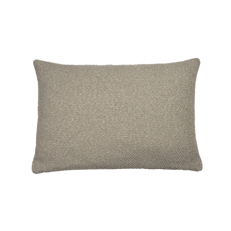 The Boucle Rectangular Outdoor Cushion from Ethnicraft in oat.