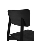 The Casale Dining Chair from Ethnicraft in solid oak, tainted black.