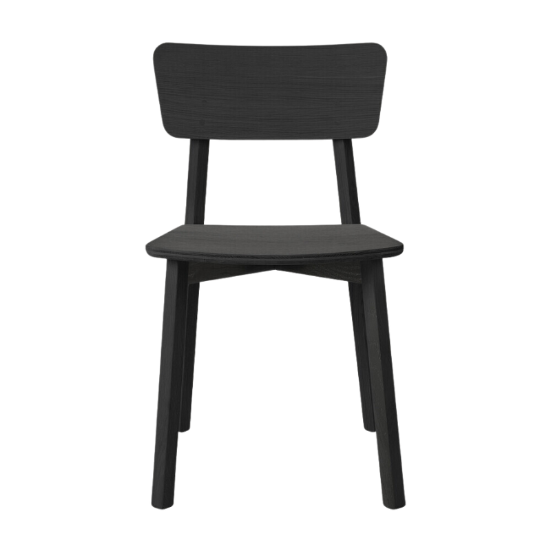 The Casale Dining Chair from Ethnicraft in solid oak, tainted black.