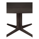 The square Corto Dining Table from Ethnicraft in black oak.