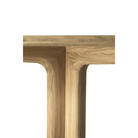 The square Corto Dining Table from Ethnicraft in oak.