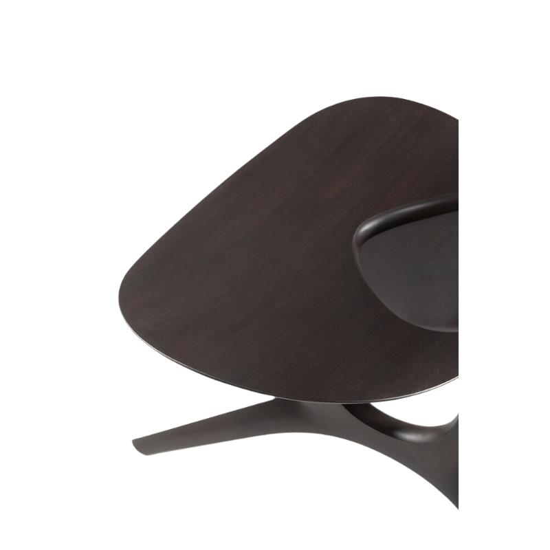 The Eye Lounge Chair from Ethnicraft made from solid mahogany.