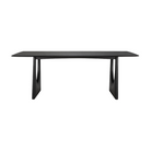 The 87 inch Geometric Dining Table from Ethnicraft in solid oak tainted black.