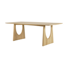 The 87 inch Geometric Dining Table from Ethnicraft in solid oak.