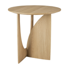 The Geometric Side Table from Ethnicraft made using solid oak.