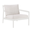 The off white cushion for the Jack Outdoor Lounge Chair from Ethnicraft. No frame is included.