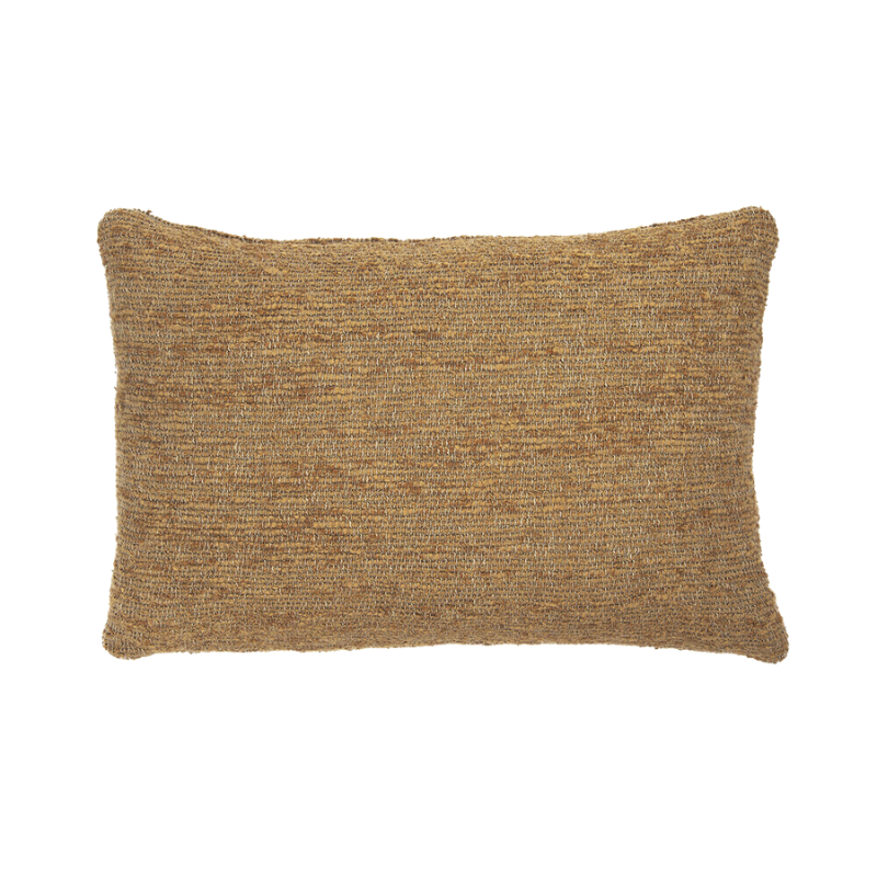 The Nomad Rectangular Cushion from Ethnicraft in camel.