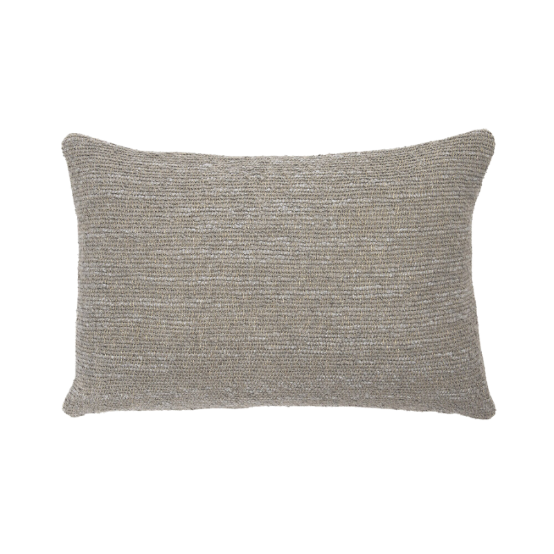 The Nomad Rectangular Cushion from Ethnicraft in silver.