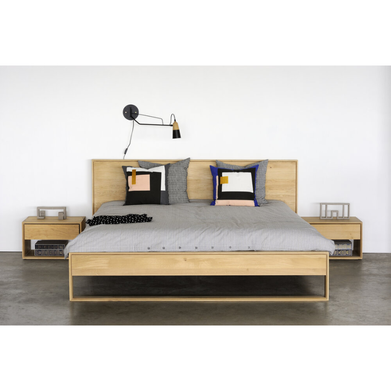 The Nordic II Bed from Ethnicraft in a bedroom lifestyle photograph.