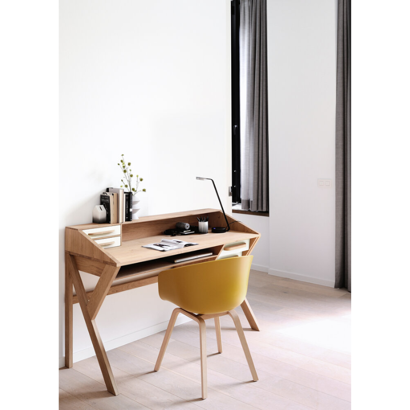 The Origami Desk from Ethnicraft in a home office lifestyle photograph.