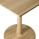 Airy with subtle complexities, the Torsion square dining table incorporates advanced woodworking techniques to create a light table top with a torsade base of sculptural elegance.