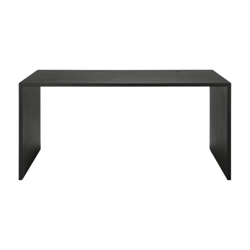 The 63 inch U Desk from Ethnicraft in black stained oak.