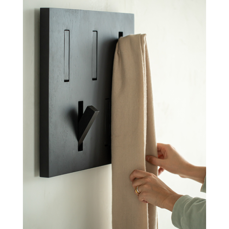The Oak Utilitile perfectly combines form and function. This minimalistic solid oak coat hanger is a great option to elevate your hallway and optimize wall space to hang your coats and accessories.