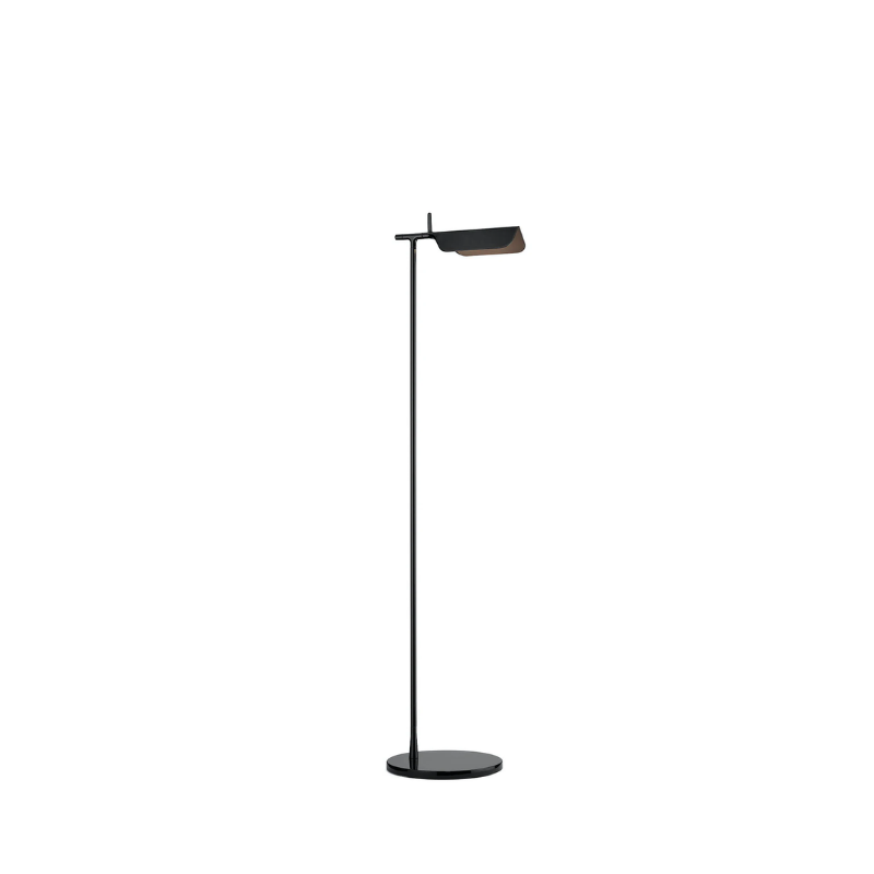 A brand new edition of the Tab family, now with new capabilities and new colors. This new edition of the Tab floor lamp has an adjustable head with 90-degree rotation capability while emitting non-dimmable, direct light.