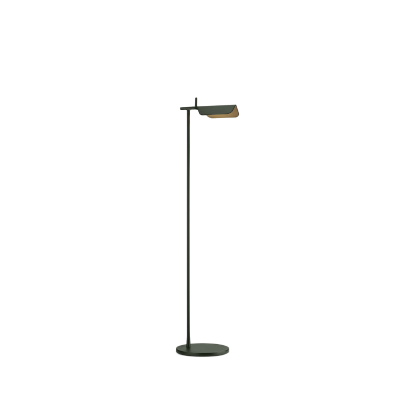 A brand new edition of the Tab family, now with new capabilities and new colors. This new edition of the Tab floor lamp has an adjustable head with 90-degree rotation capability while emitting non-dimmable, direct light.