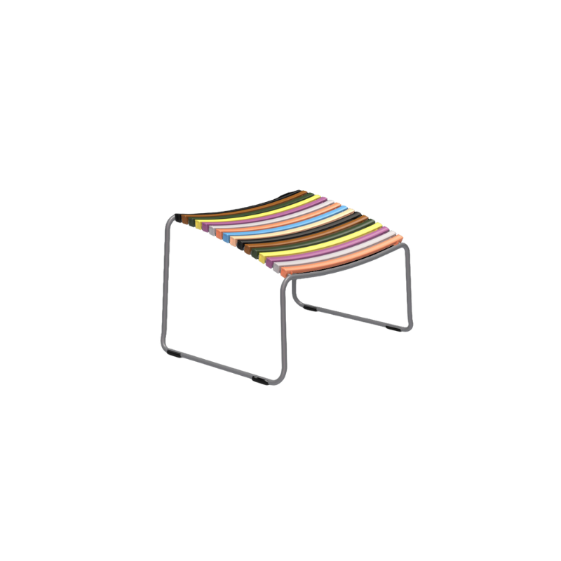 The CLICK Footrest is designed to improve comfort when used with the CLICK Lounge chair or CLICK Position chair. It features replaceable lamellas, allowing you to easily change colors and customize the look to your liking.