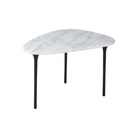 The high Cyclade Table from Herman Miller in carrara marble.