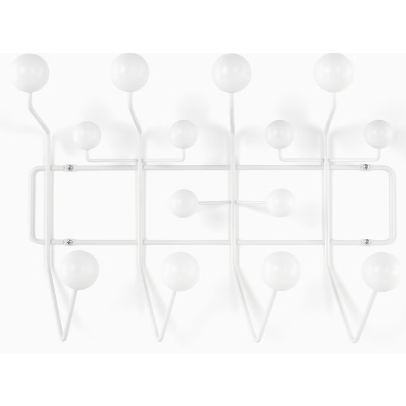 The Eames Hang-It-All from Herman Miller in white.