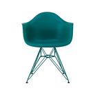 The Eames Molded Plastic Armchair by Herman Miller x HAY in mint green.
