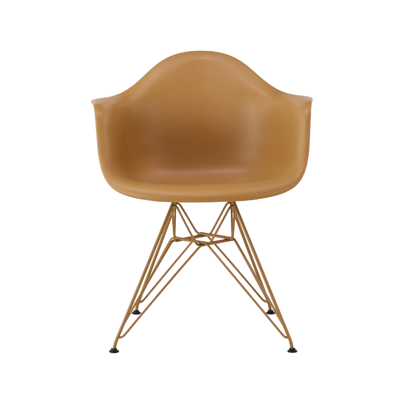 The Eames Molded Plastic Armchair by Herman Miller x HAY in toffee.
