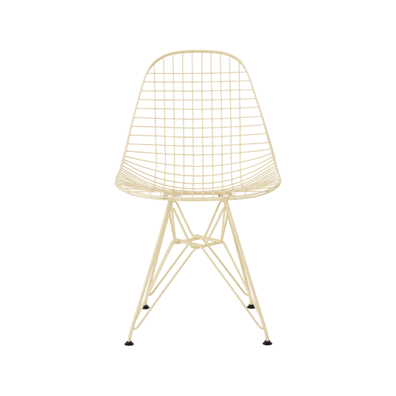 The Eames Wire Chair from Herman Miller, designed by Herman Miller x HAY in powder yellow.