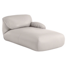 Fold up, down, or reconfigure as you please. The Luva Modular Chaise presents timeless beauty in an inventive form. Created by designer Gabriel Tan, Luva is a case study for probing at the intersections of art, design, and culture. The chaise's elemental form is inspired by the soft-rolled tops of Japanese futons and the padded tactility of a boxing glove.