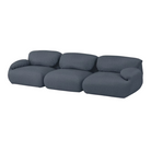 The three seater Luva Modular Sofa from Herman Miller with letterpress beck fabric.