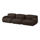 The three seater Luva Modular Sofa from Herman Miller with bruno raise leather.