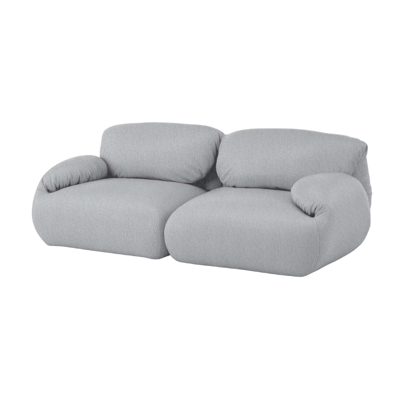 Fold up, down, or reconfigure as you please. The Luva Modular Sofa presents timeless beauty in an inventive form. Created by designer Gabriel Tan, Luva is a case study for probing at the intersections of art, design, and culture. The sofa’s elemental form is inspired by the soft-rolled tops of Japanese futons and the padded tactility of a boxing glove. Luva (Portuguese for “glove”) can close into a “fist” for supportive sitting or unfold for relaxed repose.