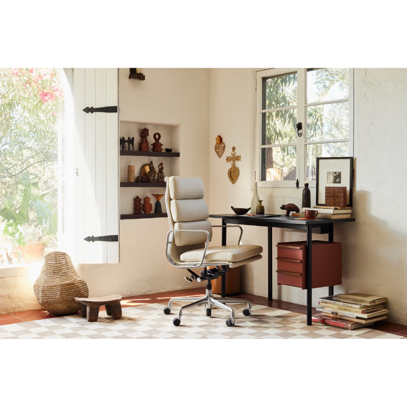 The Mode Desk from Herman Miller in a living room.
