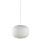 The Nelson® Angled Sphere Bubble Pendant Light by George Nelson for Herman Miller® features warm radiant light and casts an ethereal glow wherever it shines. Nelson famously modeled his Bubble Lamps after an impossibly expensive silk-covered Swedish lamp with which he fell in love. Originally designed in 1952, the George Nelson Bubble Lamp Series remains an iconic collection in which form, function, and minimalistic beauty seamlessly merge. 
