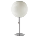 The Nelson® Ball Lotus Table Lamp, a perfectly rounded sphere on a steel base, emits a soft, diffused light. The timeless Nelson® Bubble Lamps, originally designed in 1952, beautifully complement contemporary interiors. Base available with or without walnut cover.