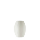 The Nelson® Cigar Bubble Pendant by George Nelson for Herman Miller® is an elegant, elongated ceiling lamp with parallel lines that accentuate its silhouette. This lamp will warm up any interior with soft light as it floats overhead. The timeless Nelson® Bubble Lamps were originally designed in 1952.