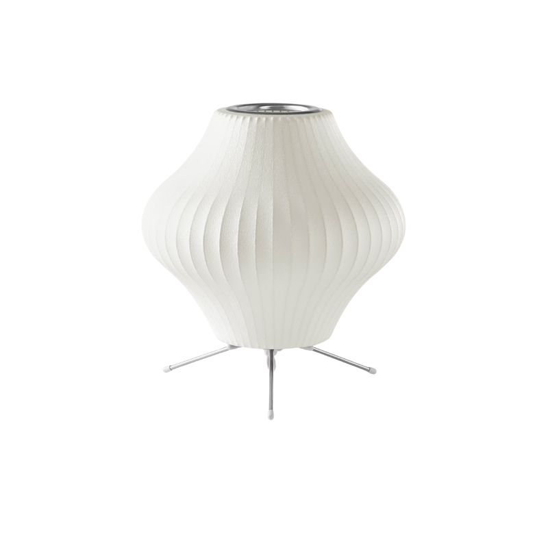 The small Nelson Pear Tripod Table Lamp from Herman Miller.