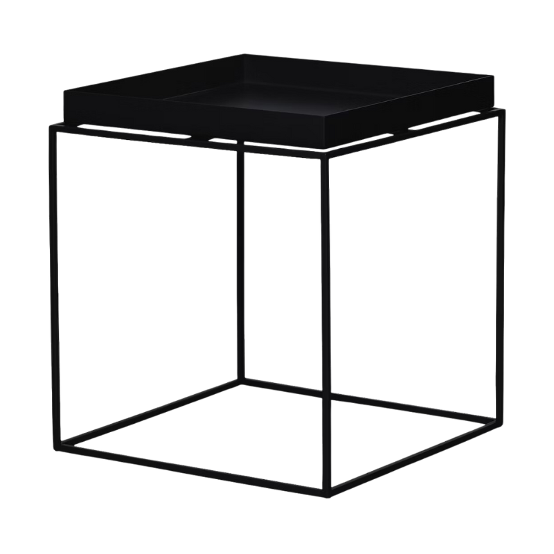 The medium Tray Side Table from Herman Miller in matte black.