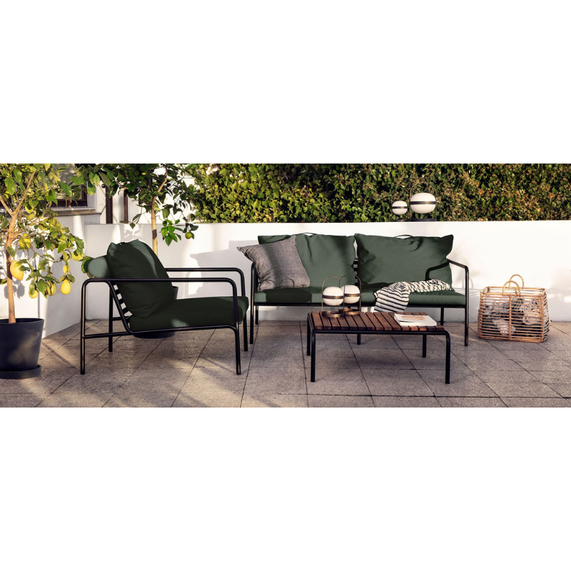 The AVON collection was designed with a light and sleek aesthetic in mind, while still providing a high level of comfort. This is the Avon Lounge Table with the Thermo Ash Tabletop.