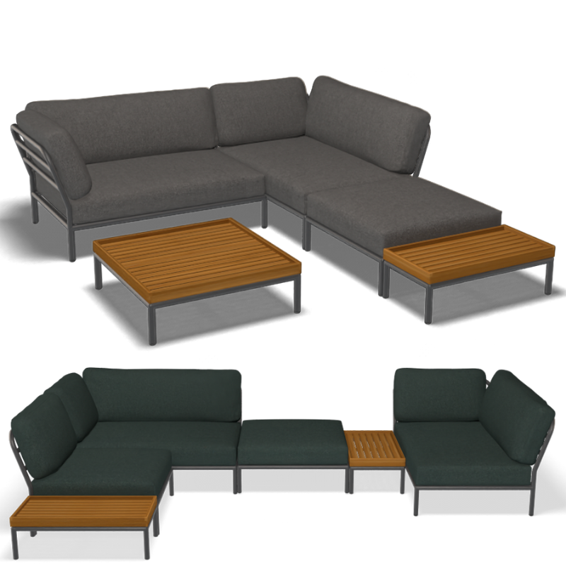 The LEVEL modular lounge collection is all about creating a sense of balance and harmony. The lightweight frame and soft cushions provide a contrast of textures and comfort, while the modular design allows you to mix and match the pieces to create a space that's perfect for you.