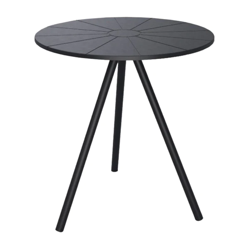 The Nami table is a sustainable and stylish table made from recycled Danish household plastic. The table top is made in Denmark and contains 97% recycled plastic, making it a great way to reduce waste and help the environment. The table is also weather-resistant and easy to clean, making it perfect for indoor or outdoor use.