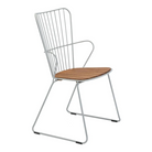 The PAON outdoor dining chair has Scandinavian influences in its design, but with a touch of French Victorian romance. The PAON chairs provides optimal seating comfort which you would not expect from a metal chair! The PAON outdoor dining chairs are also stackable, providing a safe-spacing alternative if desired.