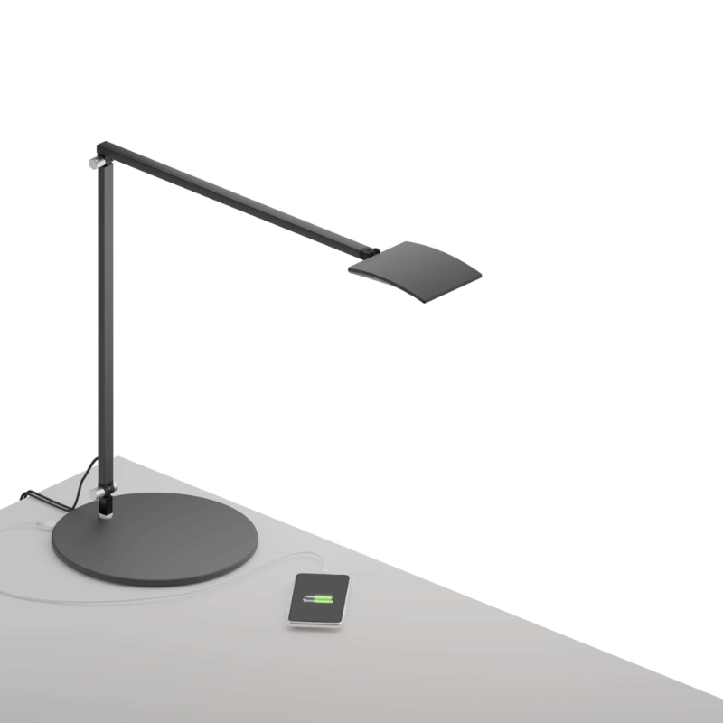 Delivering a phenomenal 99 lumens per watt, Mosso Pro changes light colors from warm to cool and anything in between. An intuitive built-in touchstrip allows for effortless continuous dimming. A built-in occupancy sensor ensures no energy is wasted lighting up a vacant desk. Mosso Pro comes standard with a USB port for charging smartphones or other compatible devices. With Mosso Pro, anything is possible.