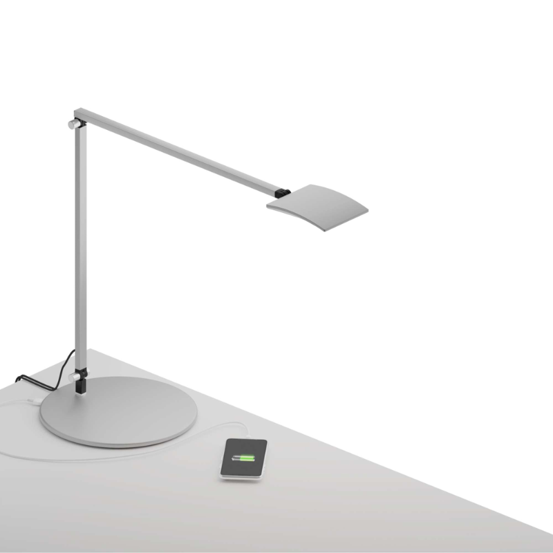 Delivering a phenomenal 99 lumens per watt, Mosso Pro changes light colors from warm to cool and anything in between. An intuitive built-in touchstrip allows for effortless continuous dimming. A built-in occupancy sensor ensures no energy is wasted lighting up a vacant desk. Mosso Pro comes standard with a USB port for charging smartphones or other compatible devices. With Mosso Pro, anything is possible.