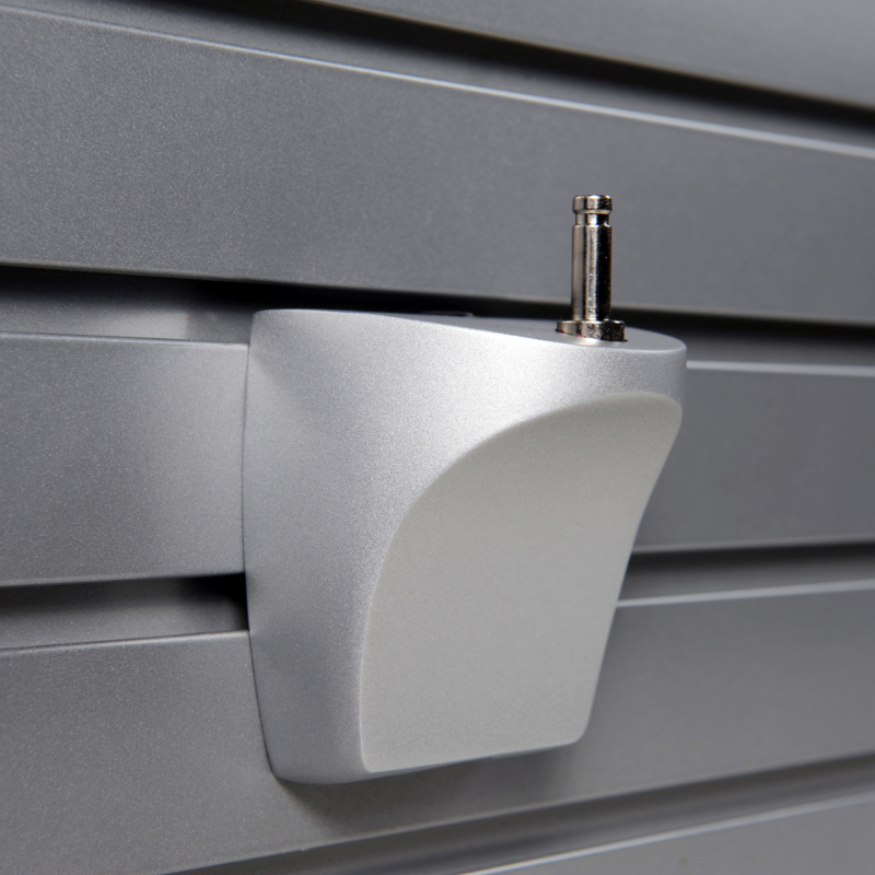 Slatwall Mount  for the Koncept Mosso Pro Table Lamp. Color varies depending on Table Lamp color.