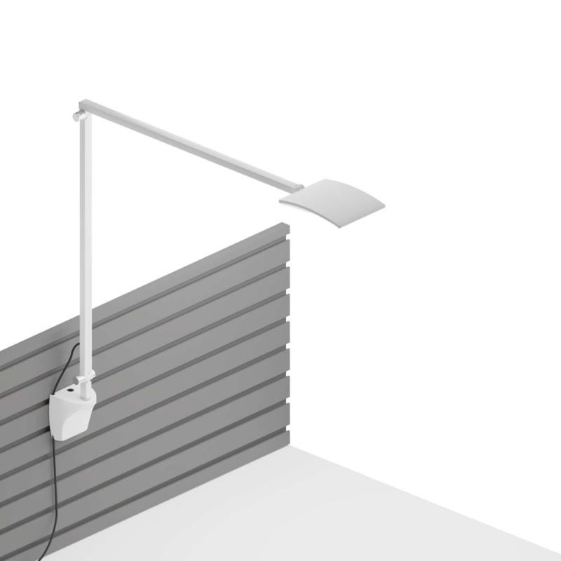 Delivering a phenomenal 99 lumens per watt, Mosso Pro changes light colors from warm to cool and anything in between. An intuitive built-in touchstrip allows for effortless continuous dimming. A built-in occupancy sensor ensures no energy is wasted lighting up a vacant desk. Mosso Pro comes standard with a USB port for charging smartphones or other compatible devices. With Mosso Pro, anything is possible.