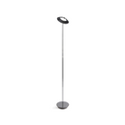 The Royyo Floor Lamp from Koncept with the chrome body and chrome base.