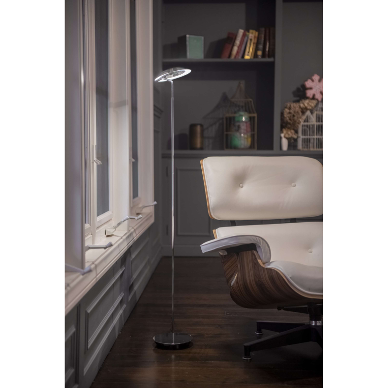 The Royyo Floor Lamp from Koncept in a lounge.