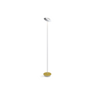 The Royyo Floor Lamp from Koncept with the matte white body and honeydew felt base.