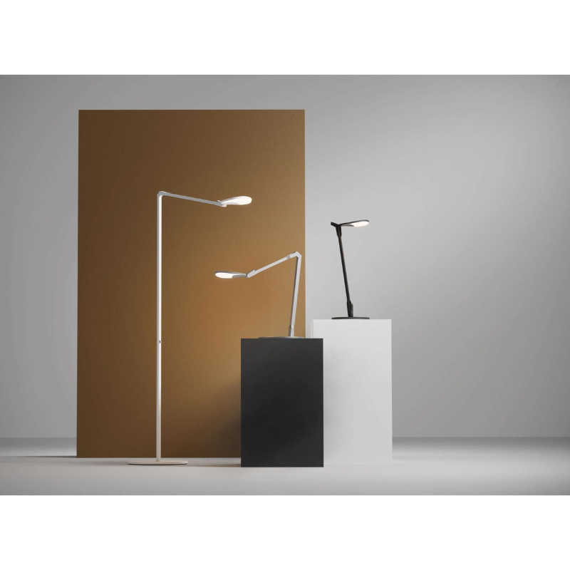The Splitty Floor Lamp from Koncept in a gallery.