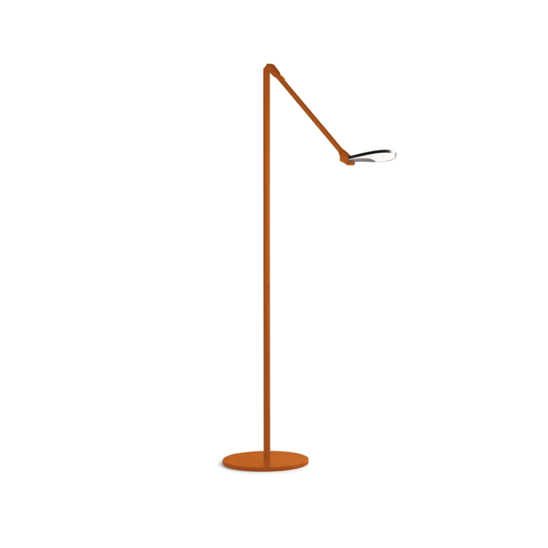 The Splitty Floor Lamp from Koncept in matte orange.