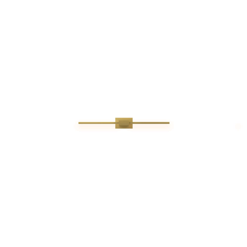 The Z-Bar Wall Sconce from Koncept in gold and 24 inch size.