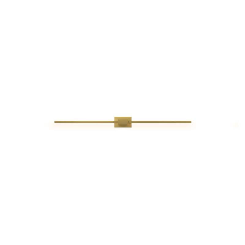 The Z-Bar Wall Sconce from Koncept in gold and 36 inch size.